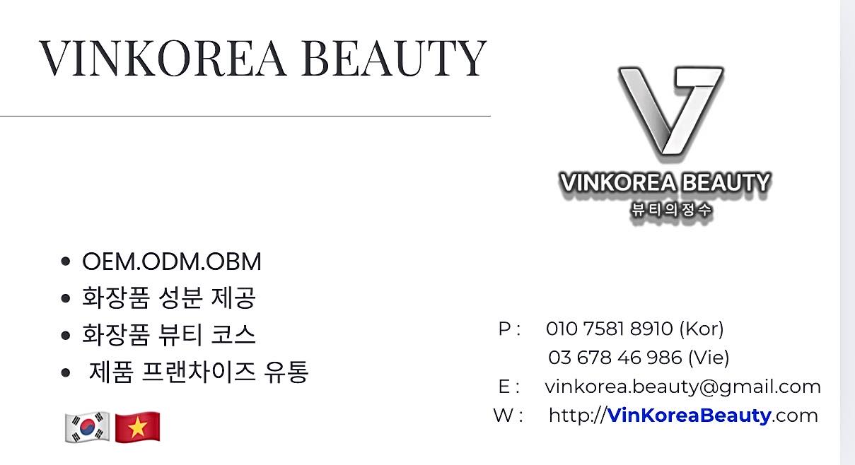 gia công sản xuất tại hàn quốc VINKOREA BEAUTY