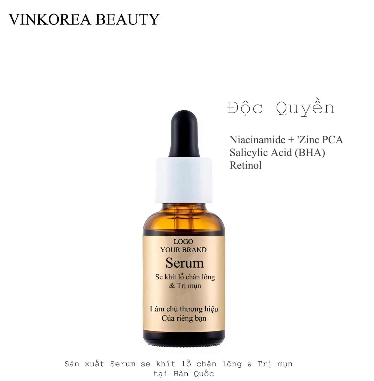 sản xuất serum trị mụn hàn quốc