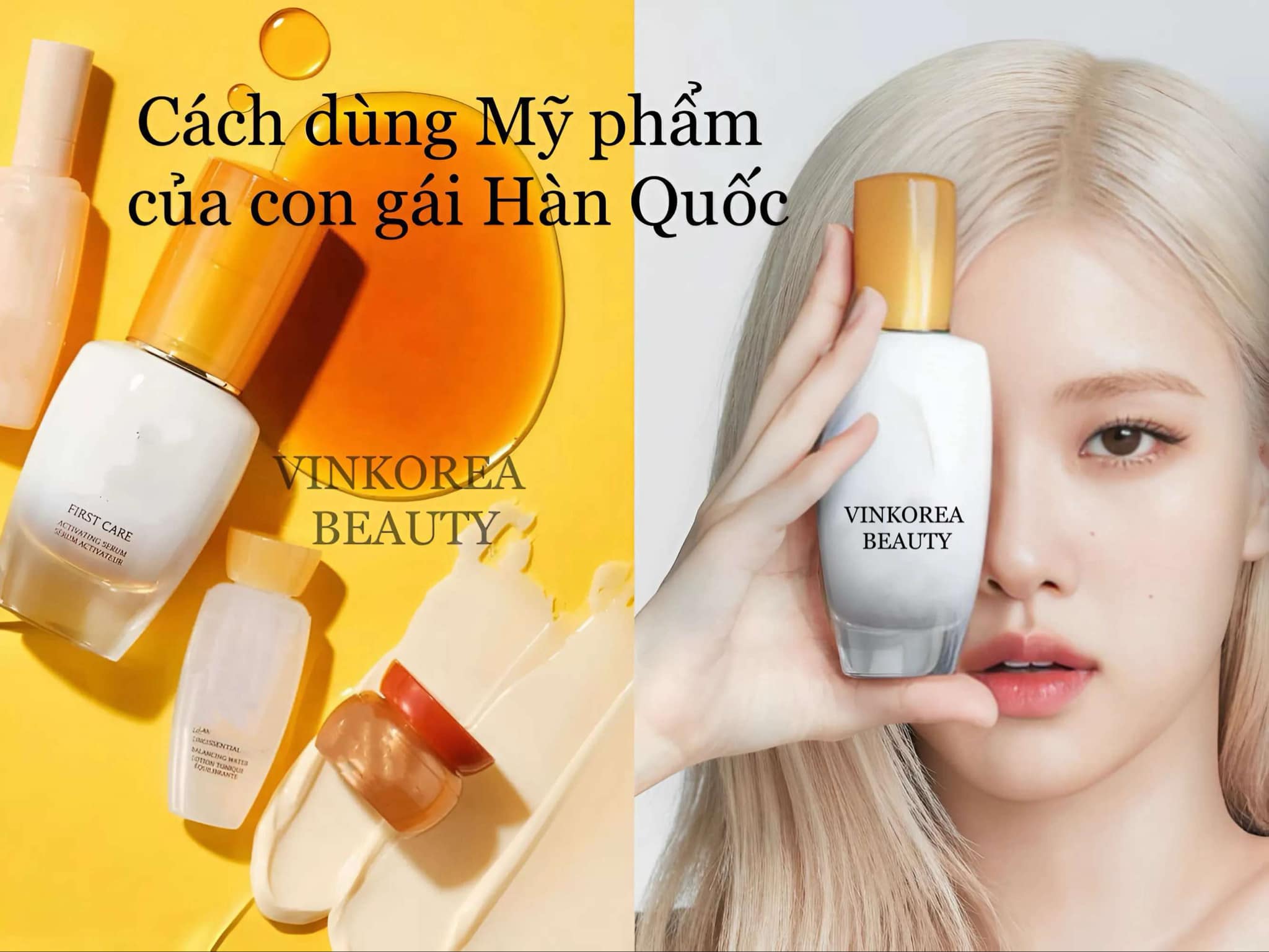 cách dùng mỹ phẩm của con gái hàn quốc